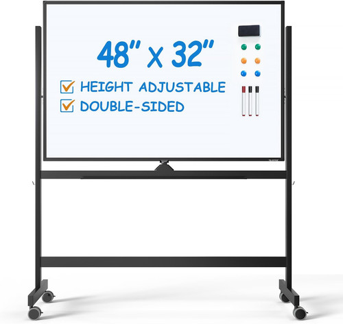 Large rolling whiteboard dry - large,
